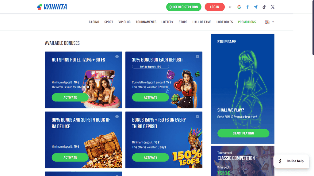 Recensione del casinò online Winnita: sicuro o truffa?